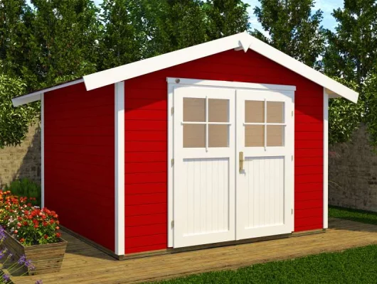 Abri de jardin 122 T2 Rouge - Abri de jardin 5 m2 Rouge