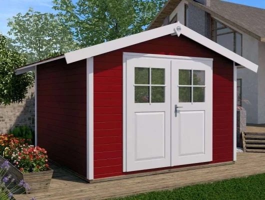 Abri de jardin 122 T5 Rouge - Abri de jardin 8.9 m2 Rouge