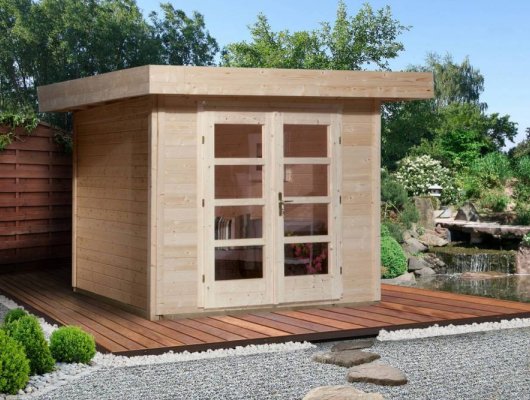 Abri de jardin Design 126 T3 / 8.80 m2 / 28 mm / + Plancher - Abri de jardin Chill-Out 3 / 8.8 m2