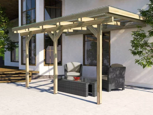 PERGOLAS EN BOIS 6.6 M2 / autoclave - Pergolas en bois 671 T3