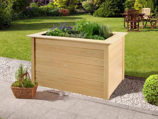 JARDINIERE Bois surélévé 1.20 m de long - Bac/jardinière bois qualité PRO 1.20 m de long