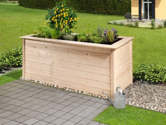 JARDINIERE Bois surélévé 2.05 m de long / 28 mm - Bac/jardinière bois qualité PRO 2.05 m de long