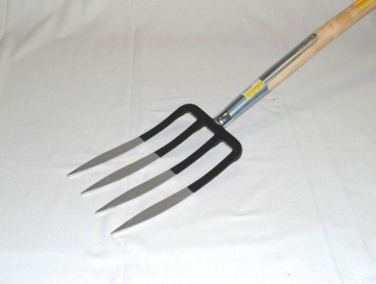 FOURCHE à bêcher spatulée 30 cm VICTORIA emmanchée à soie - Fourche à bêcher de jardin