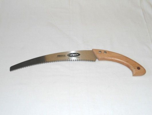 SCIE à couteau courbe, 330 mm, poignée bois - Scie à couteau