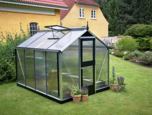 Serre de jardin JULIANA compact 6,6 m² + polycarbonate 10 mm - aluminium / polycarbonate 10 mm