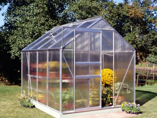 Serre de jardin HALLS Popular 5 m2 + polycarbonate 4 mm - Profilé aluminium / polycarbonate 4 mm