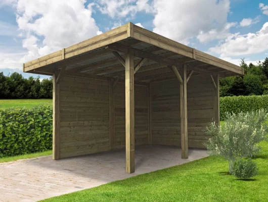 CARPORT BOIS (4m x 5m) - Carport 1 PLACE