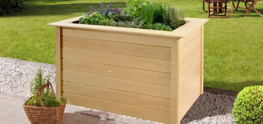 JARDINIERE Bois surélévé 1.20 m de long - Bac/jardinière bois qualité PRO 1.20 m de long