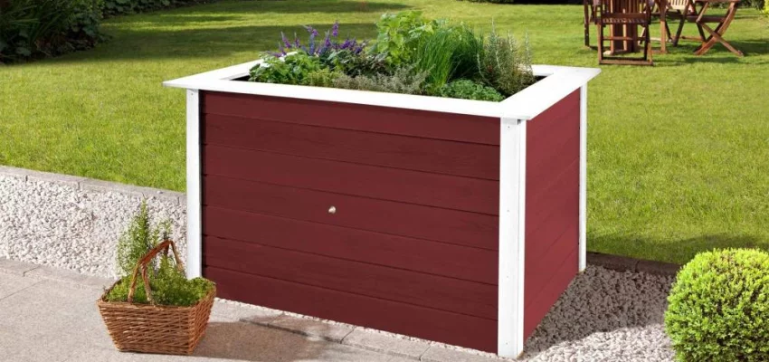 JARDINIERE Bois surélévé 1.20 m de long Rouge - Bac/jardinière bois qualité PRO 1.20 m de long / Rouge