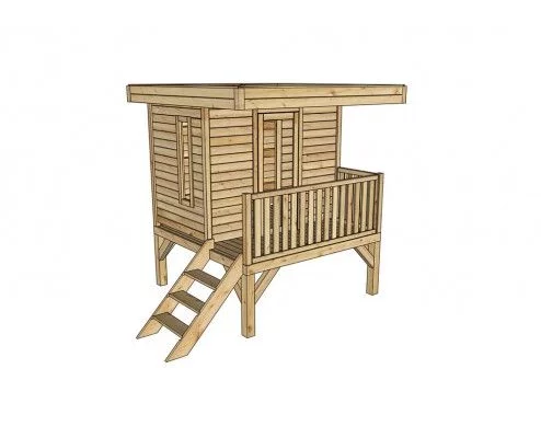 MAISONNETTE bois enfant - Cabane enfant PLAYHOUSE