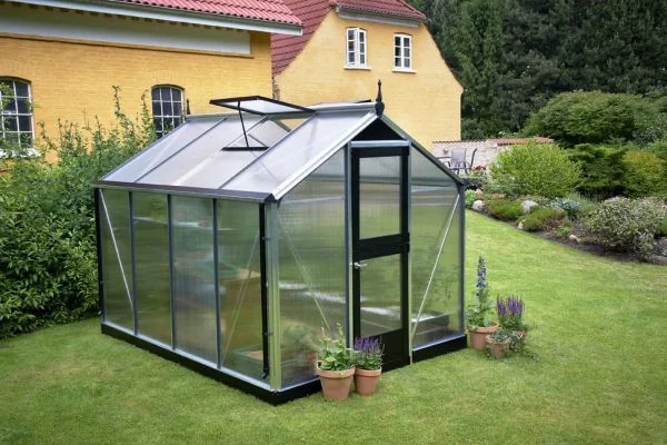 Serre de jardin JULIANA compact 6,6 m² + polycarbonate 10 mm - aluminium / polycarbonate 10 mm