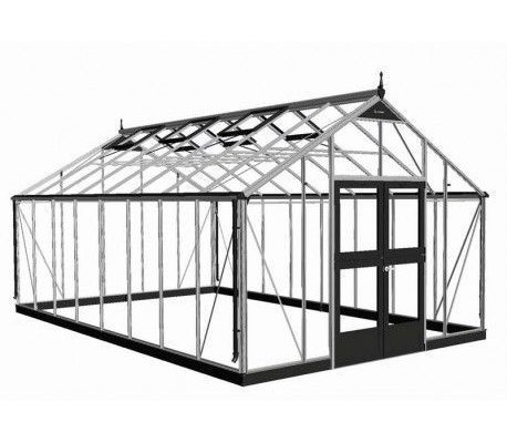 Serre de jardin JULIANA Gartner 18,8 m2 + polycarbonate 10 mm - Profilé aluminium / polycarbonate 10 mm