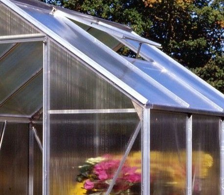 Serre de jardin HALLS Popular 3,80 m2 + polycarbonate 4 mm - Profilé aluminium / polycarbonate 4 mm