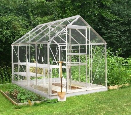 Serre de jardin HALLS Popular 5 m2 + verre horticole 3 mm - Profilé aluminium / verre horticole 3 mm