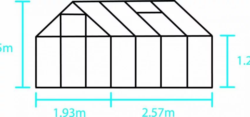 Serre de jardin HALLS Popular 5 m2 + verre horticole 3 mm - Profilé aluminium / verre horticole 3 mm