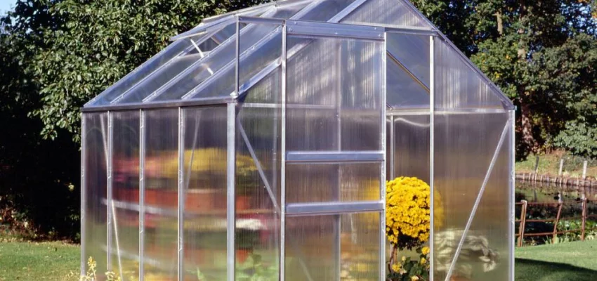 Serre de jardin HALLS Popular 5 m2 + polycarbonate 4 mm - Profilé aluminium / polycarbonate 4 mm