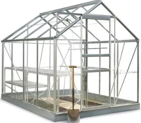 Serre de jardin HALLS Popular 5 m2 + polycarbonate 4 mm - Profilé aluminium / polycarbonate 4 mm