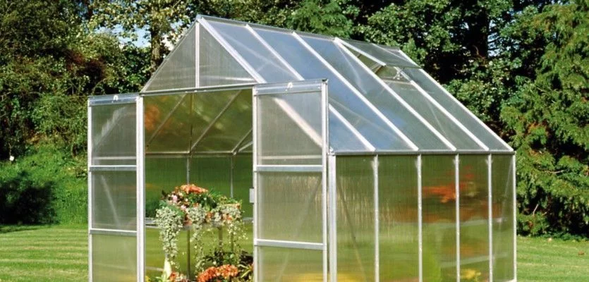 Serre de jardin HALLS Magnum 8,20 m2 + polycarbonate 6 mm - Profilé aluminium / polycarbonate 6 mm