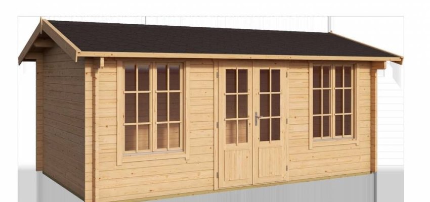 Abri de jardin Pembrokeshire / 12.78 m2 / 44 mm / + plancher bois - Cuisine d'été / Espace Wellness / Pool House / Espace de Rangement / Studio de jardin