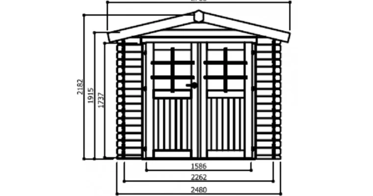 Abri de Jardin Dresden 4.91 m2 / 19 mm