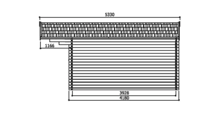 Abri de Jardin Dresden 4.91 m2 / 19 mm