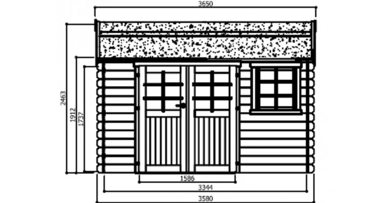 Abri de Jardin Arles 8.52 m2 / 28 mm