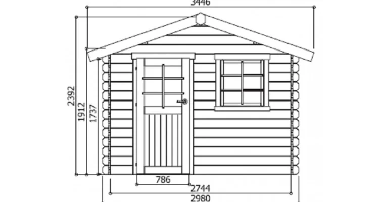 Abri de Jardin Sologne 8.88 m2 / 28 mm