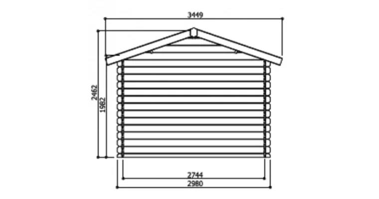 Abri de Jardin Passage 10.82 m2 / 28 mm