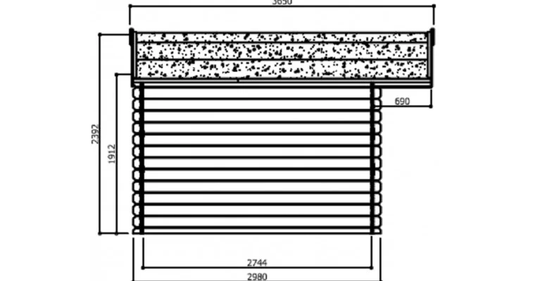 Abri de Jardin Niort 12.46 m2 / 28 mm