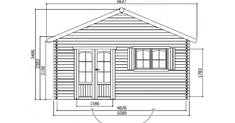 Abri de Jardin Weekend 25.81 m2 / 40 mm