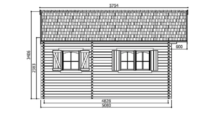 Abri de Jardin Weekend 25.81 m2 / 40 mm