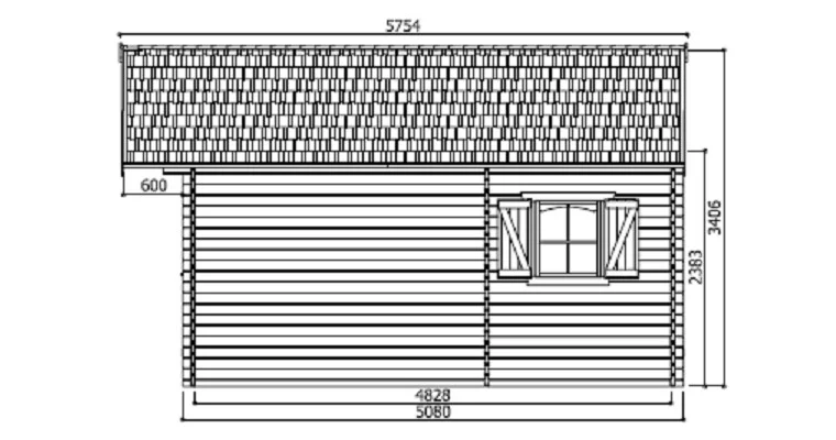 Abri de Jardin Weekend 25.81 m2 / 40 mm