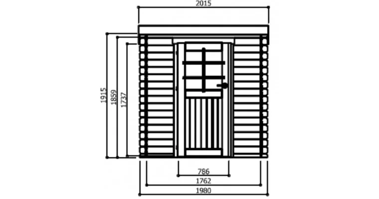 Abri de Jardin Passau 3.92 m2 / 19 mm