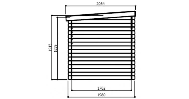 Abri de Jardin Passau 3.92 m2 / 19 mm