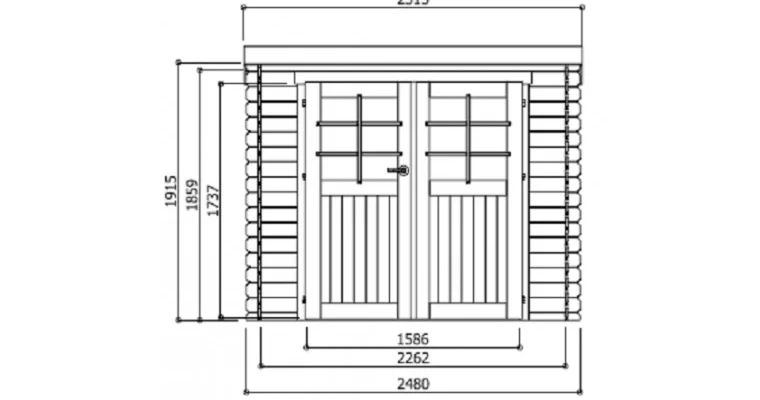 Abri de Jardin Stendal 4.91 m2 / 19 mm