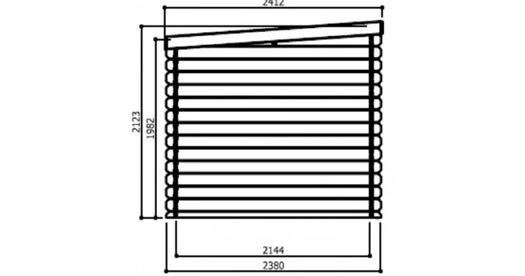 Abri de Jardin Nevers 4.60 m2 / 28 mm