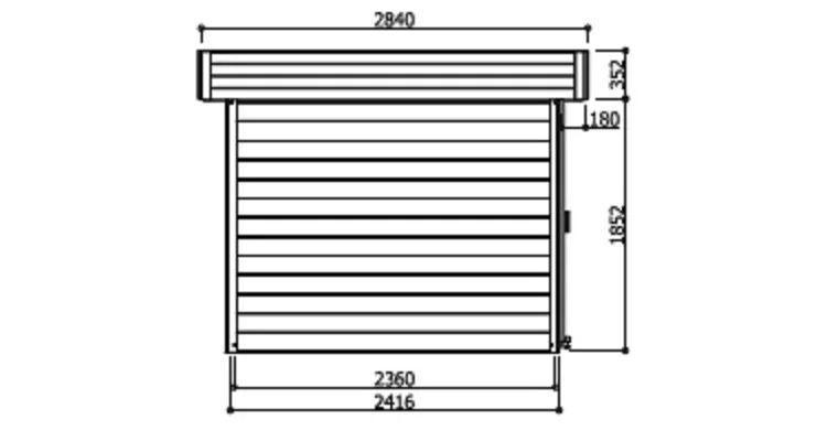 Abri de Jardin Arhus 7.96 m2 / 28 mm