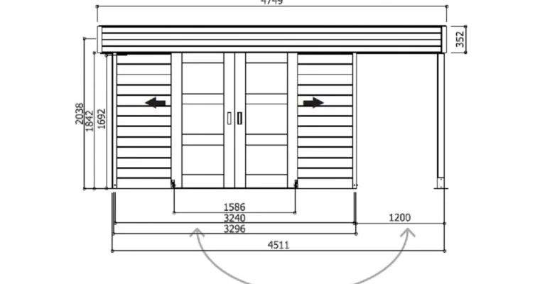 Abri de Jardin Larvik 7.96 m2 / 28 mm