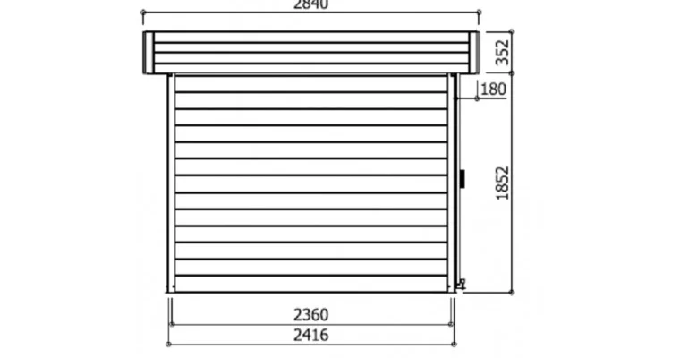 Abri de Jardin Larvik 7.96 m2 / 28 mm