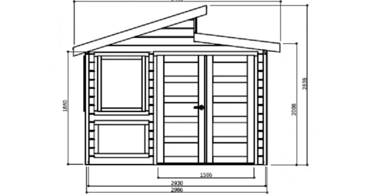 Abri de Jardin Merano 8.92 m2 / 28 mm - Espace de rangement / Serre de jardin en Bois