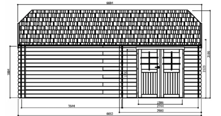 Abri de Jardin Cottage York 8.88 m2 / 28 mm