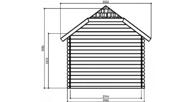 Abri de Jardin Cottage York 8.88 m2 / 28 mm