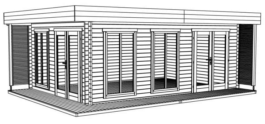 Abri de jardin Dominica - Cuisine d'été / Espace Wellness / Pool House / Studio de jardin