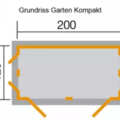 Remise à Outils Garten Q Kompakt Brut - Abri de jardin Garten Q / remise à bois