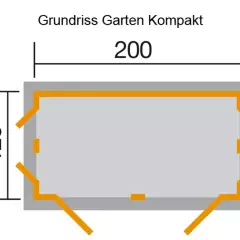 Remise à Outils Garten Q Kompakt Gris - Abri de jardin Garten Q / remise à bois