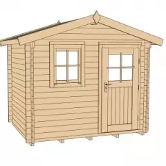 Abri de jardin 107 PREMIUM 28 ft T1 - Abri de jardin 6 m2 avec avancé de toit de 20 cm