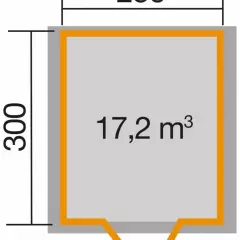 Abri de jardin 112 PREMIUM 28 ft T3 - Abri de jardin 7.5 m2 avec avancé de toit de 20 cm