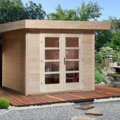 Abri de jardin Design 126 T1 / 6 m2 / 28 mm / + Plancher - Abri de jardin Chill-Out 1 / 6 m2