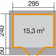 Abri de jardin Design 126 T2 / 7 m2 / 28 mm / + Plancher - Abri de jardin Chill-Out 2 / 7 m2