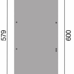 CARPORT BOIS SIMPLE avec 1 Arc 18 m 2 / 1 place / 606 A T2 - Carport 606 A T2 / 1 place / surface couvrante 18 m2